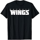 Detroit Wings Detroit City Hockey Style Apparel Mens Womens T-Shirt