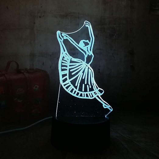 Regali Di Natale Per Uomo Idee.Idee Regalo Uomo Regali Per Uomo Originali Regali Di Natale Luce Notturna Nuovo Bello Ragazza Balletto Regalo Led Romantico Illuminazione Acrilica 3d Rgb Notte Luci Usb Tavolo Lampada Camera Decorazi Amazon It Illuminazione