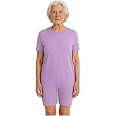 JIZYO Unisex Adult Anti-Strip Jumpsuit Back-Zip Romper Adaptive Clothing for Alzheimer’s Elderly with Special Needs