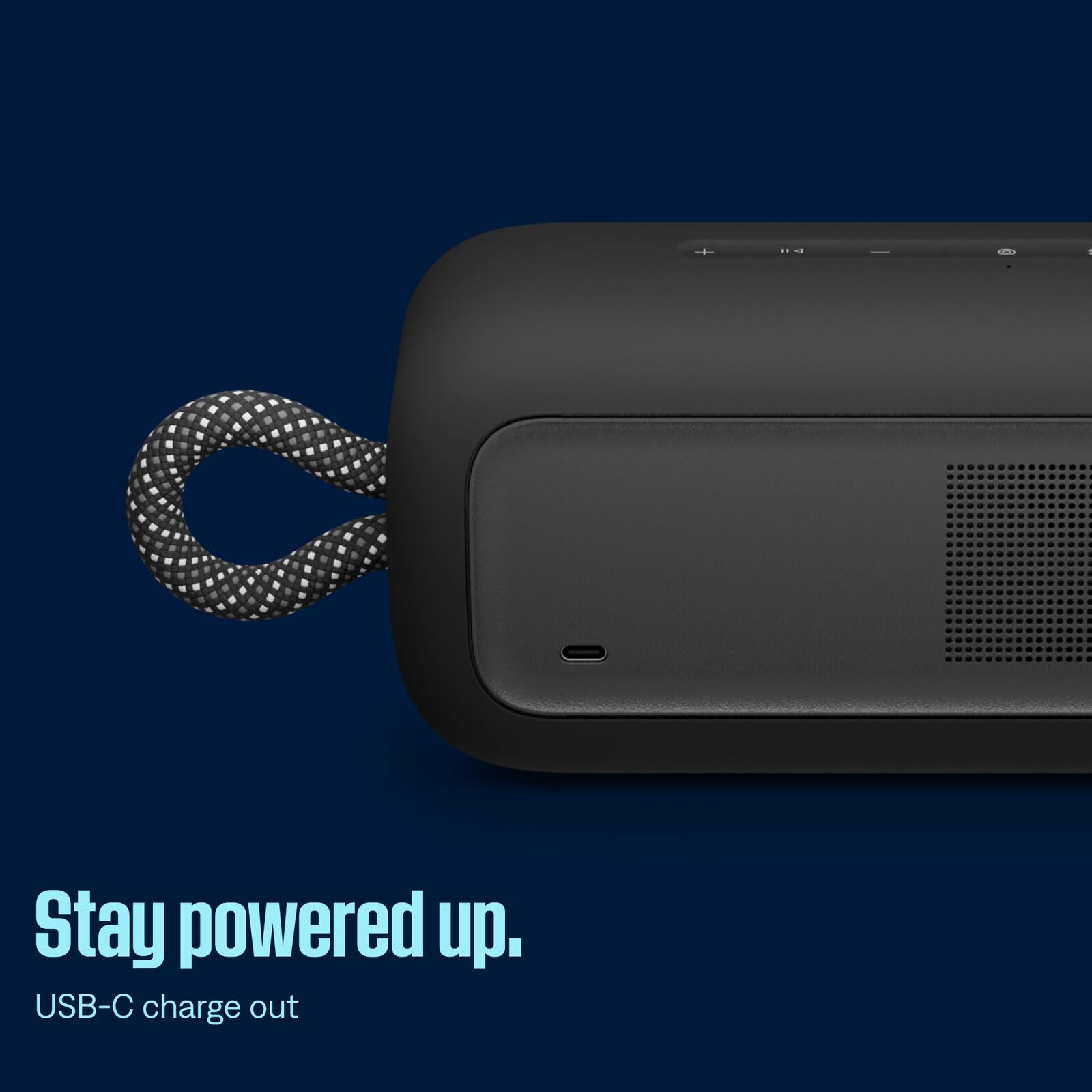 Bose SoundLink Plus: Bluetooth-Boombox, kabelloser Außen-Lautsprecher mit bis zu 20 Stunden Akkulaufzeit, Schwarz 7