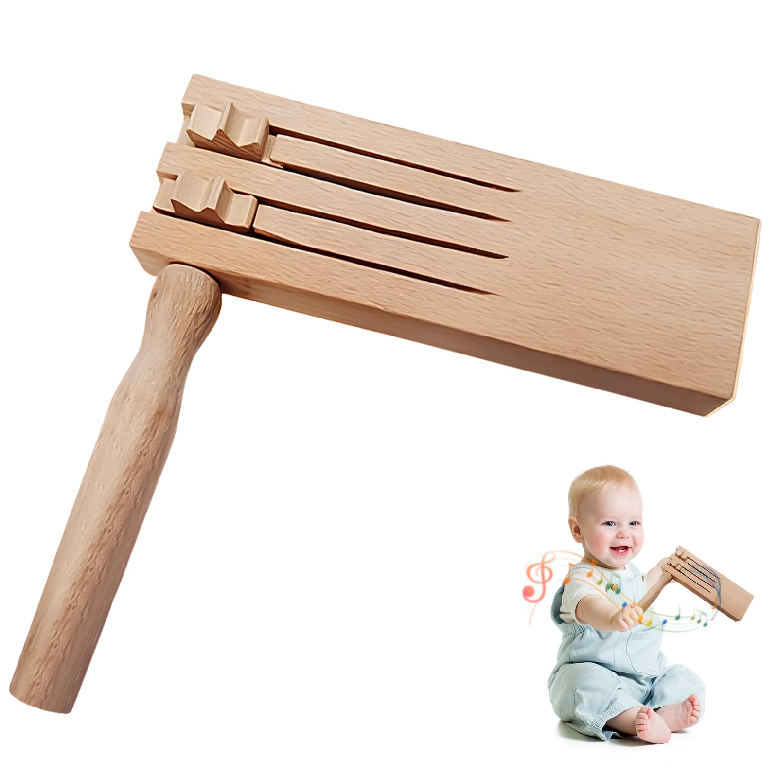 Football Rattle Clacker, Fun Ratchet Noise Maker, Kids Traditional Mexican Matraca Rattle Ratchet Instrument for Sporting Events Celebrations Birthday Present Football Games