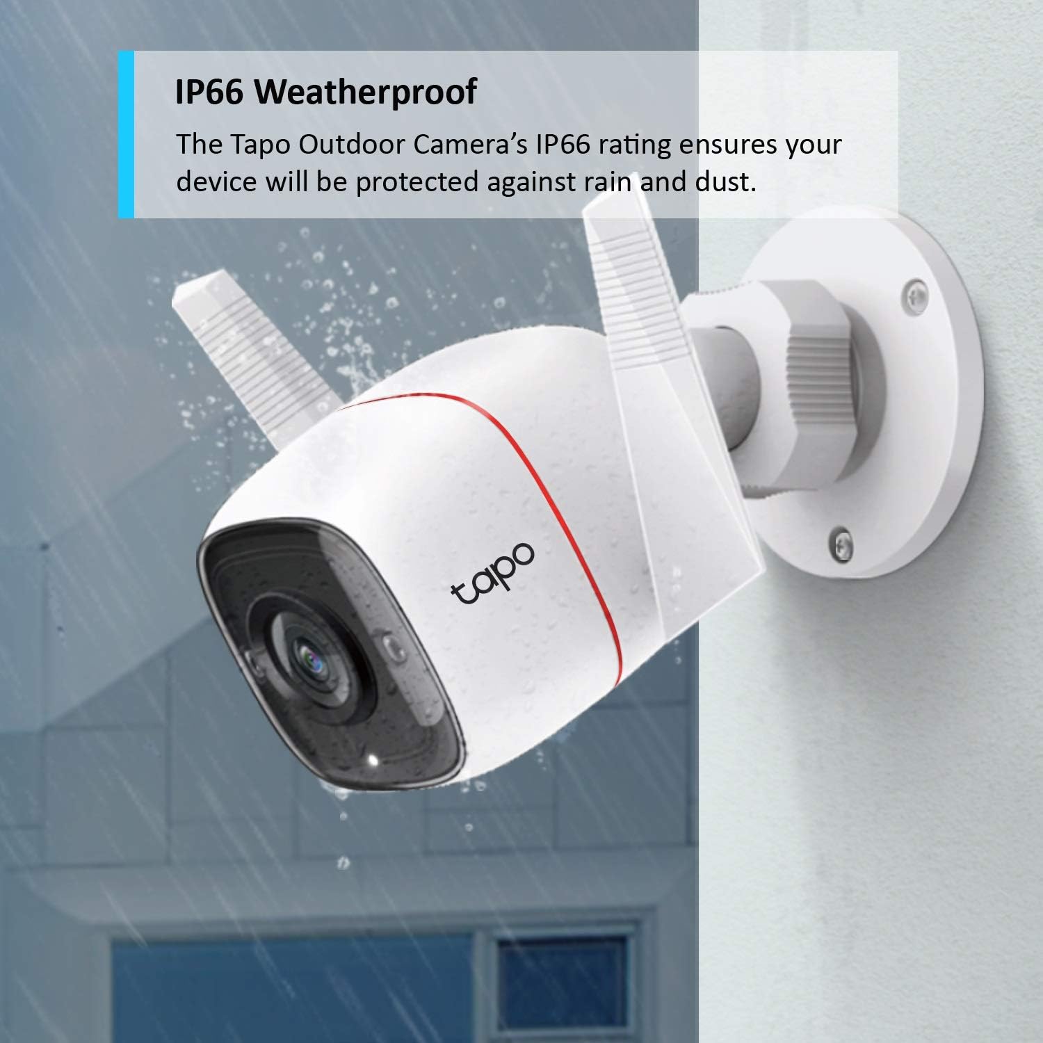 Tapo C310 2K 3MP Wired Security Camera Outdoor, Motion Detection, IP66, Built-in Siren, 2-Way Audio, Night Vision - Image 3