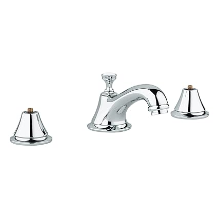 Grohe 20 800 000 Seabury Wideset Lavatory Faucet Starlight Chrome