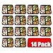 Bento Box Leak Proof Lunch Meal Prep Food Storage Containers for Kids & Adult by Bentotes | 3 Compartment BPA Free 14 Tote Pack Reusable Travel Trays Set of Portion Control Plates