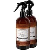 Abbey &amp; Sullivan Linen Spray, Sandalwood &amp; Patchouli, Warm and Earthy Odor Eliminating Scent, Pack of 2, 16 oz