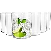 KROSNO Cider Water Juice Glasses | Set of 6 Pieces | 12 oz | Mixology Collection | Ideal for Home, Restaurant, Events & Parti
