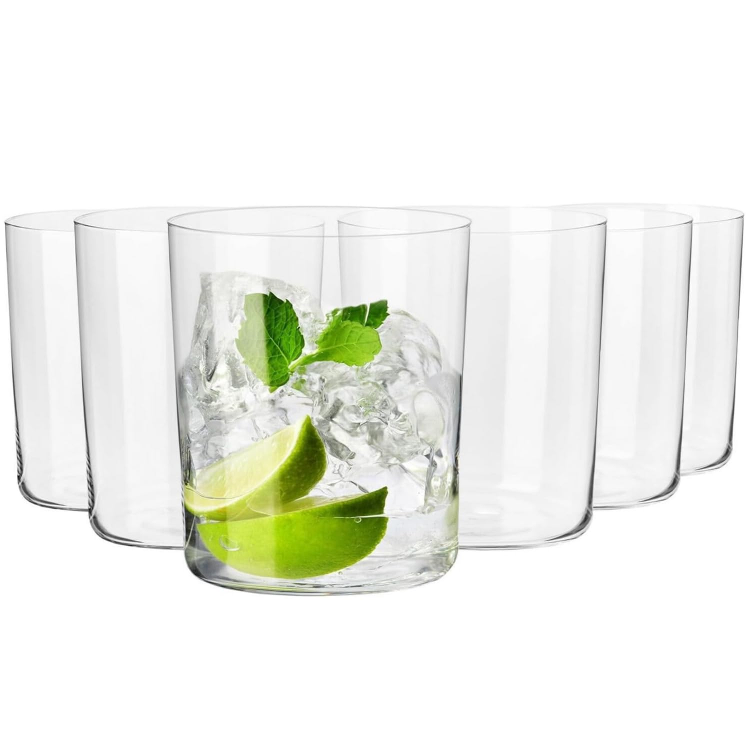 Krosno Cider & Water Glasses – Set of 6 Drinking Glasses 500 ml – Mixology Collection – Ideal for Cider, Water, Soft Drinks – Dishwasher Safe, for Home, Bar & Restaurant Use