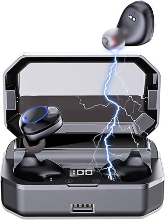 Amazon Co Jp ワイヤレスイヤホン Bluetooth 5 1 イヤフォン ブルートゥース 最大492時間 完全防水ipx7 自動接続 マイク付きイヤホン Type C Iphone用 Android用 ウォークマン 無線イヤホン カナル型 家電 カメラ