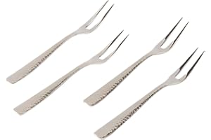 5.3-Inch Fruit Forks, 316 Stainless Steel Bistro Cocktail Fork with Handle, Small Spoon,Beautiful Forks Convenience Spoon for