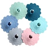 Set 6 Extra Large Silicone Cup Lid Camping Mug Lid For Tea/ Coffee Mug Covers Universal Cup Lids Outdoor Drink Cover Cup Dust Cover，Assorted 6 Colors