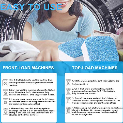 30 Count Washing Machine Cleaner Dahoo Washer Machine Cleaner