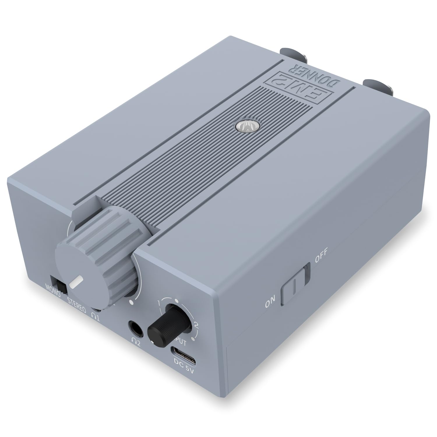 Donner Headphone Amplifier DC 5V-1A, 3.5mm Rechargeable Portable In-ear Monitor amplifier With 8Ω to 250Ω Impedance, With 2 XLR and 1/4" TRS Inputs