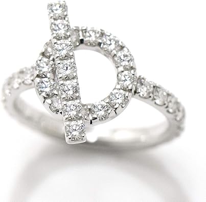 Amazon エルメス Hermes シェーヌダンクル ダイヤ 0 21ct リング 48 K18wg 18金ホワイトゴールド 750 指輪 証明書付き 中古 リング 通販