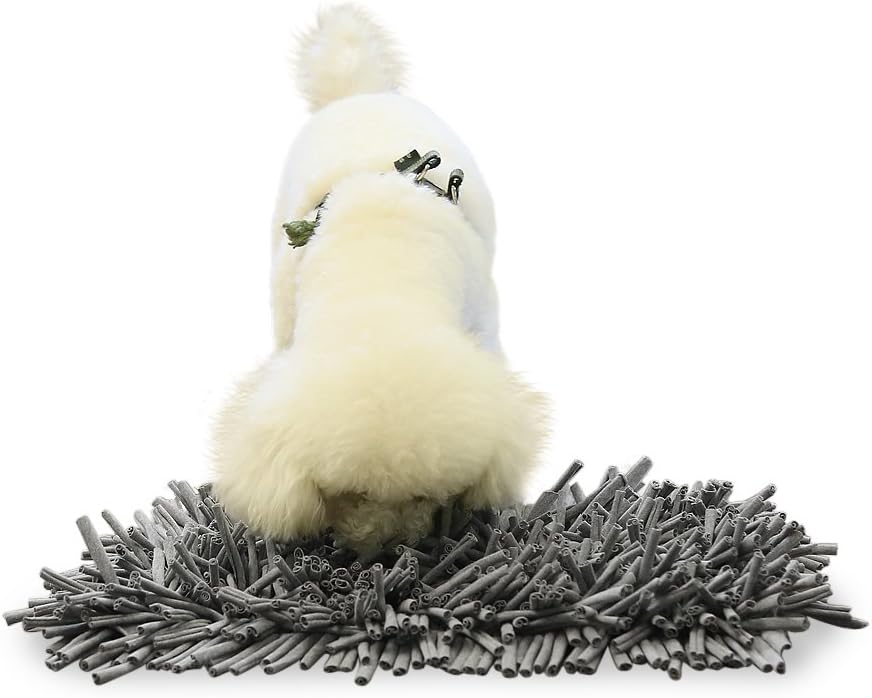 Pidsen Dog Training Snuffle Mat Play Blanket (18''x12'', Grey)
