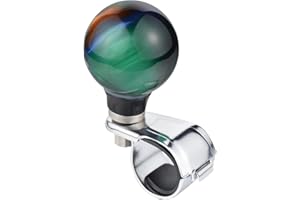 Arenbel Ball Steering Wheel Spinner Booster Knob Car Turning Assist Handle Fit Most Vehicles Trucks Boats, Multicolored