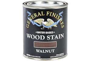 General Finishes Water Based Wood Stain, 1 Quart, Walnut