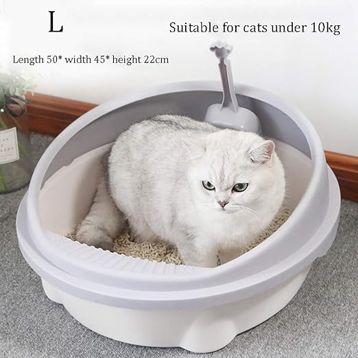 La Caja De Arena, Arena Hace Que El Gato Feliz,grayL: Amazon.es: Productos para mascotas