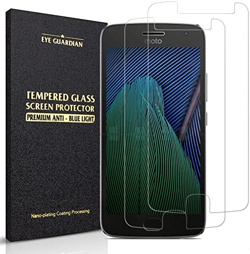 (Pack of 2)Moto G5 Plus Screen Protector, Awaski Anti-Scratch Easy Installation Tempered Glass Screen Protector for Motorola Moto G Plus 5th Gen,Lifetime Replacement Warranty