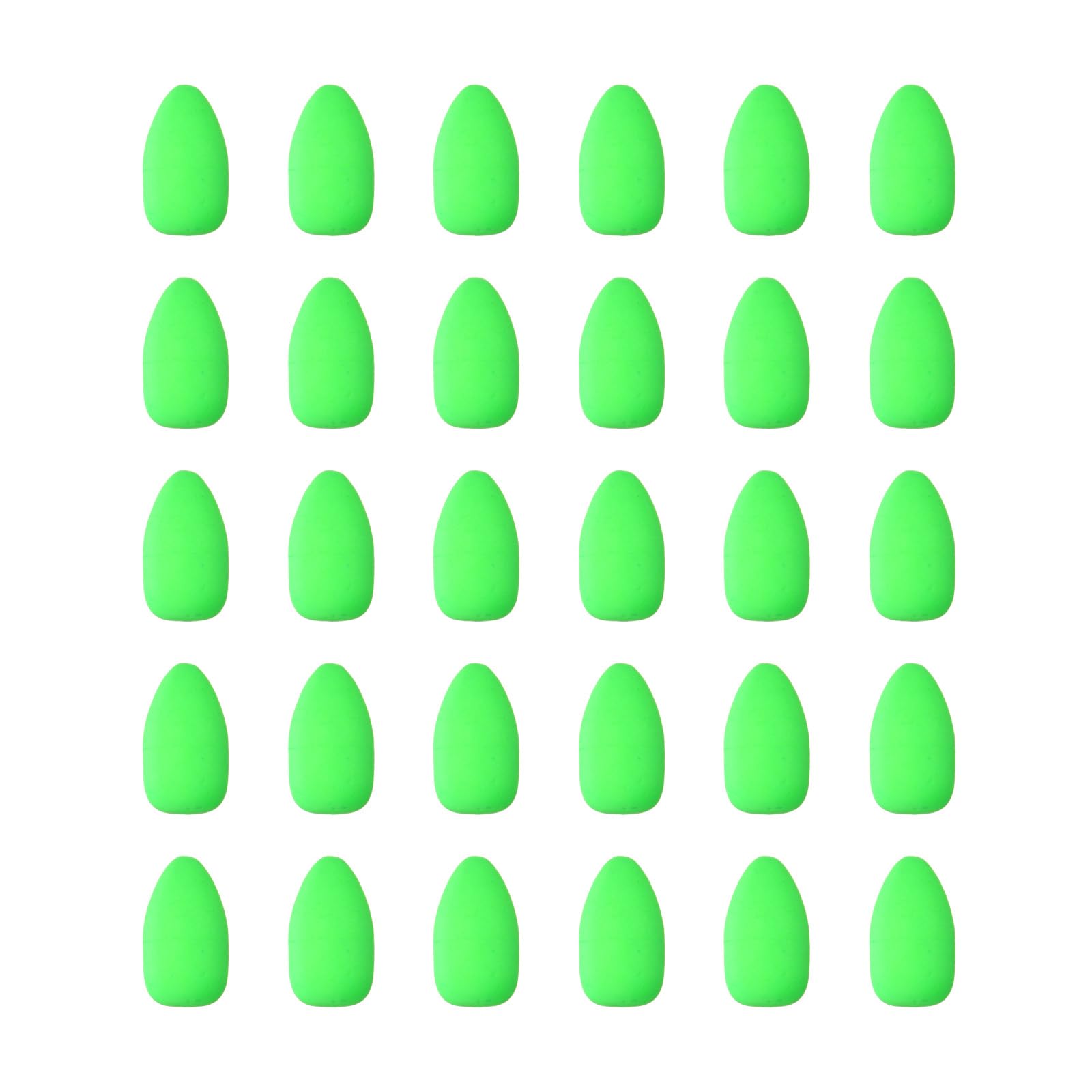 PATIKIL Fishing Foam Floats 0.5 Inch, 30Pcs Oval Snell Floats Fly Fishing Strike Indicator for Pompano Rig Trout Catfish Walleye, Green