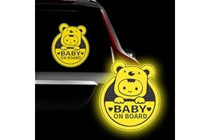 Leniutor Baby On Board Sticker for Cars, Cute Koala High Intensity Reflective Waterproof Vinyl Car Decal Kids in Car Safety S