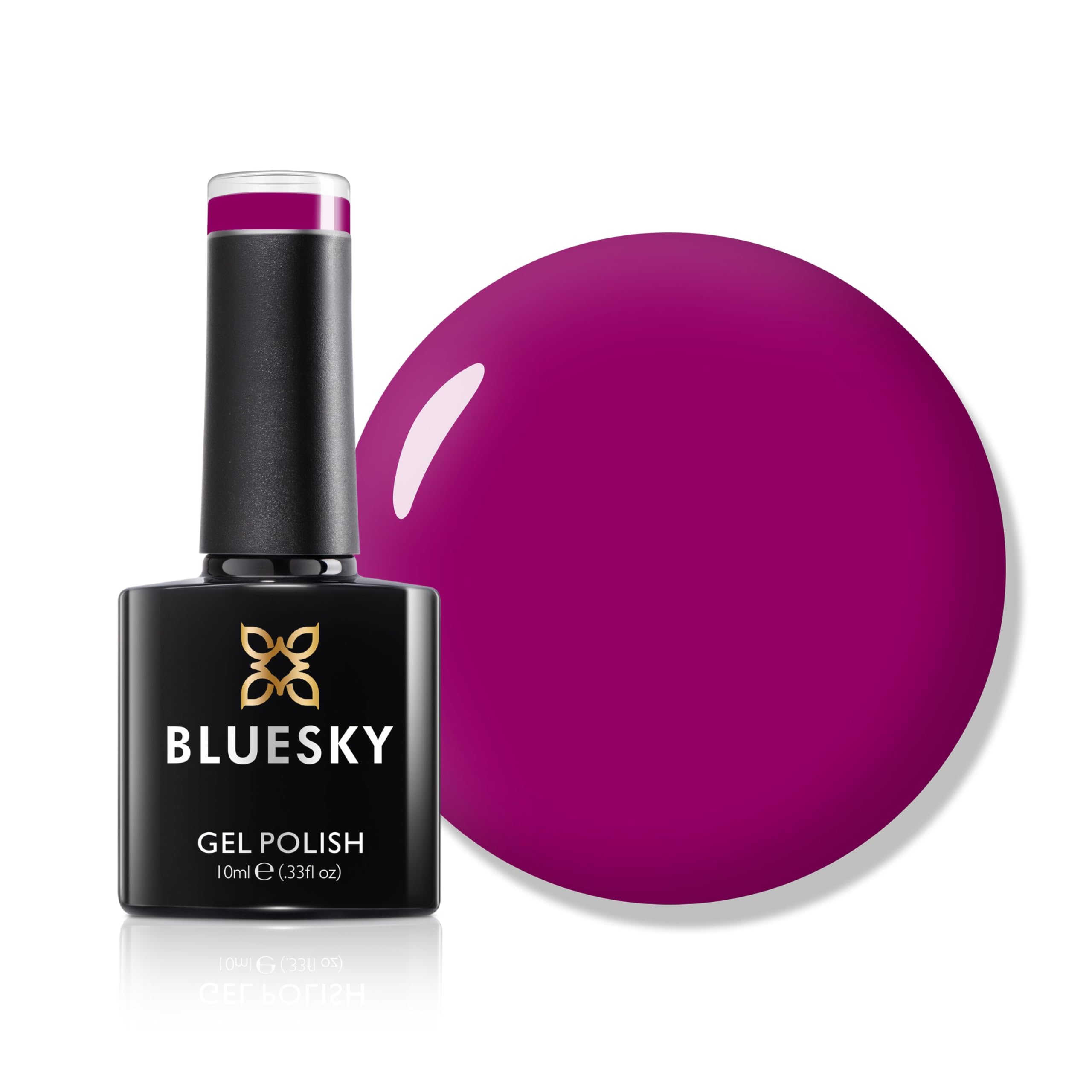 Bluesky Gel Nail Polish, Dark Pink A110, Long Lasting, Chip Resistant, 10 ml (Requires Drying Under UV LED Lamp)