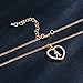 Wintefei Concise Hollowed Heart Alphabet Unisex Necklace Jewelry Neck Chain Pendant Decor
