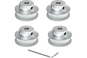 GBA-SZC GT2 Pulley 40 Teeth 5mm bore Width 6mm Timing Belt Pulley Aluminum 40T Pulley Wheel for 6mm Width GT2 Timing Belt for 3D Printer,CNC (4pcs)