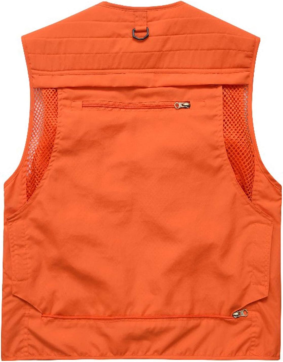 Flygo Men's Casual Outdoor Work Safari Fishing Travel Photo Cargo Vest Jacket Multi Pockets: Clothing
