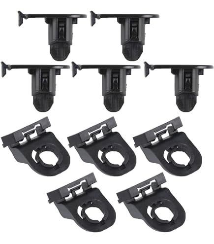 Set Di 5 Clip Per Paraurti E Parafango Auto - Compatibili Con Toyota Camry, Corolla, Lexus ES (Nere)