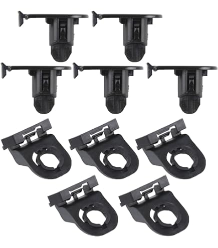 Set Di 5 Clip Per Paraurti E Parafango Auto - Compatibili Con Toyota Camry, Corolla, Lexus ES (Nere)