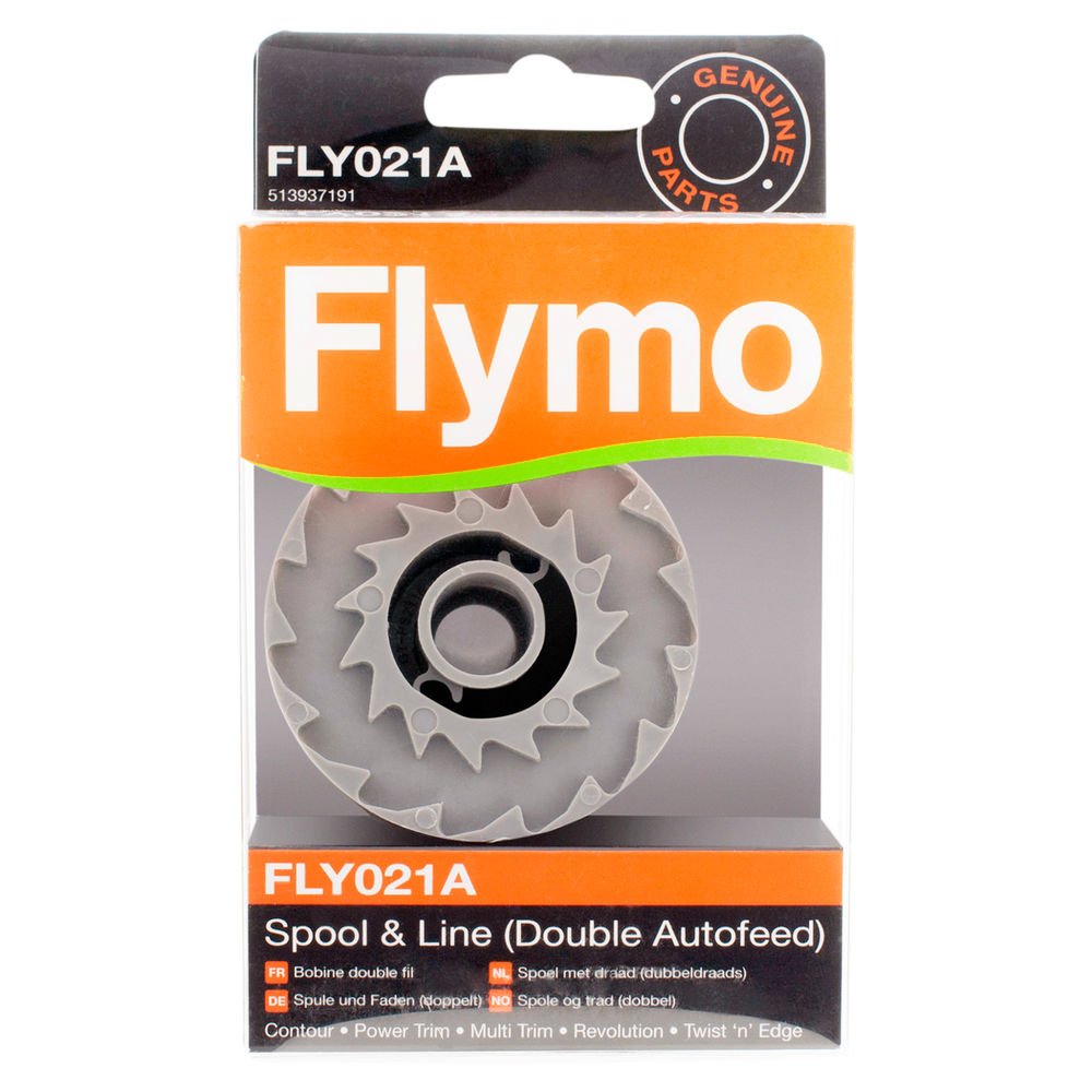 Flymo Genuine Contour XT/Auto/Auto Plus Strimmer Spool & Line Double Autofeed (FLY021A)