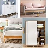 Eidoct Set of 4 Solid Wood Furniture Legs 10cm 4" Tapered with Pads M8 Screws view 5