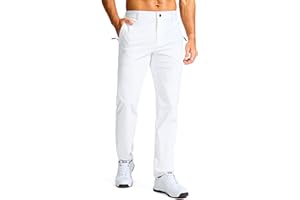 G GRADUAL Men's Golf Pants - 30"/32"/34" Slim Fit Stretch Lightweight Dress Pants for Men with Zipper Pockets Casual Work