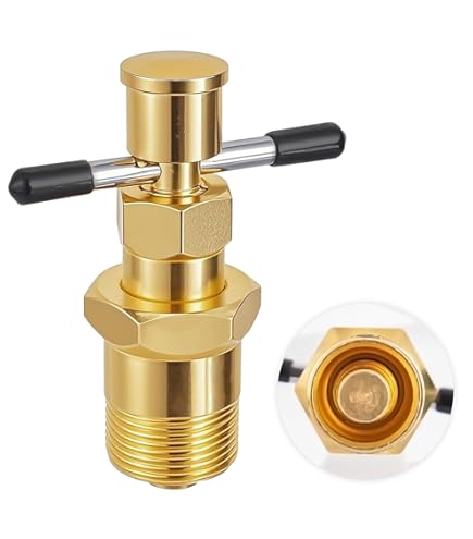 Brass Olive Puller Tool For 1/2 And 3/4 Inch Copper Pipe 1/2" &amp; 3/4" Olive/Compression Fitting Remover Tool &ndash; Solid Brass, For Copper Pipe Brass 1/2 In End B Diameter Compression Fittings