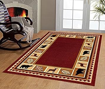 4 X 6 Country Theme Lodge Area Rug Wilderness Moose Pines Buy 2 Or More Save Home Garden Sisal Seagrass Area Rugs Ayianapatriathlon Com