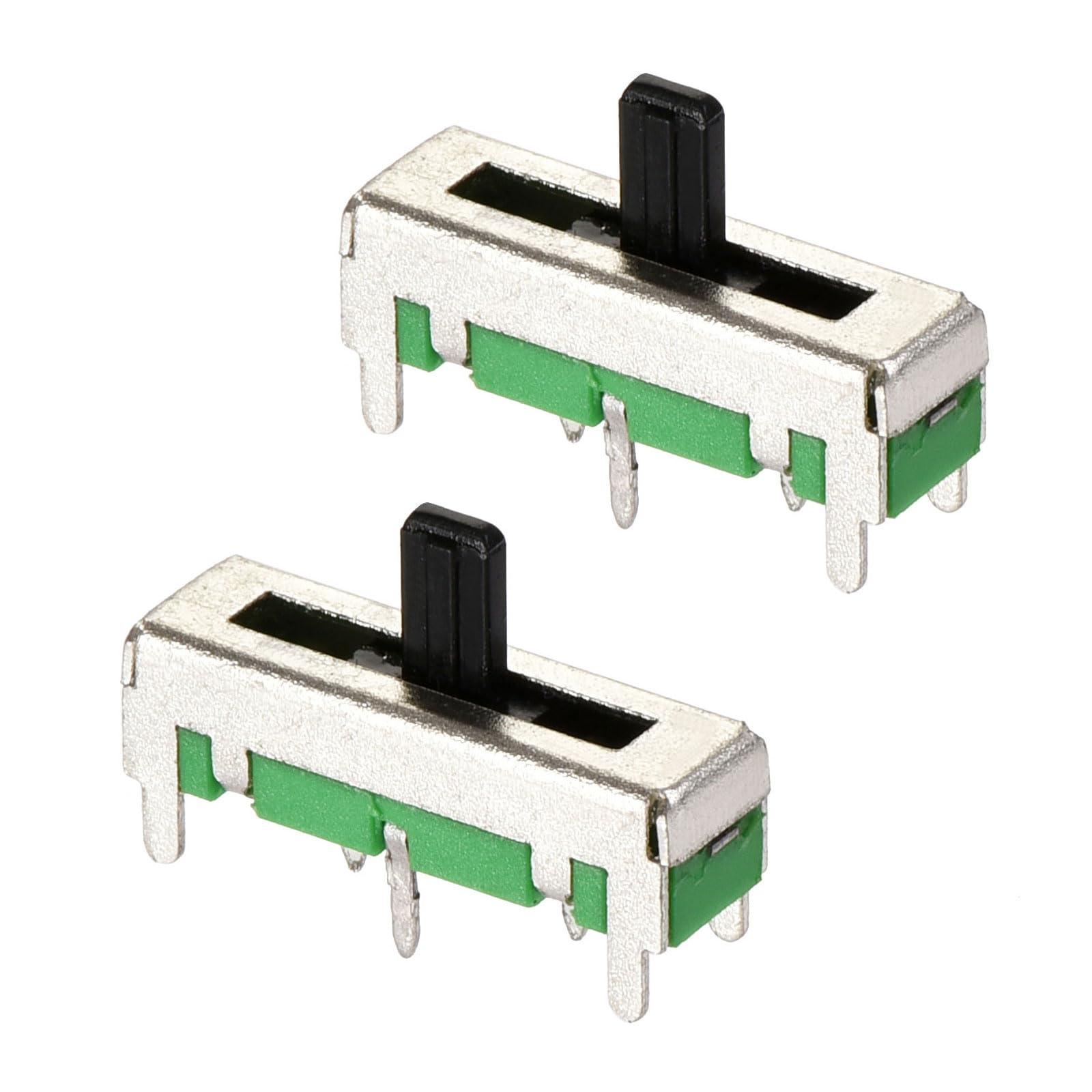 sourcing map Fader Variable Resistors Mixer 18mm Straight Slide Potentiometer B50K Ohm Single Channel 2pcs