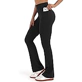 Zylioo 36 34 Inseam Tall Flare Leggings,Long Leggings for Tall Women with Pockets,Tall Flare Yoga Pants