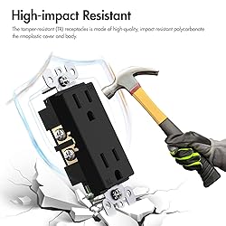 Micmi Decorator Receptacle Outlet, Standard