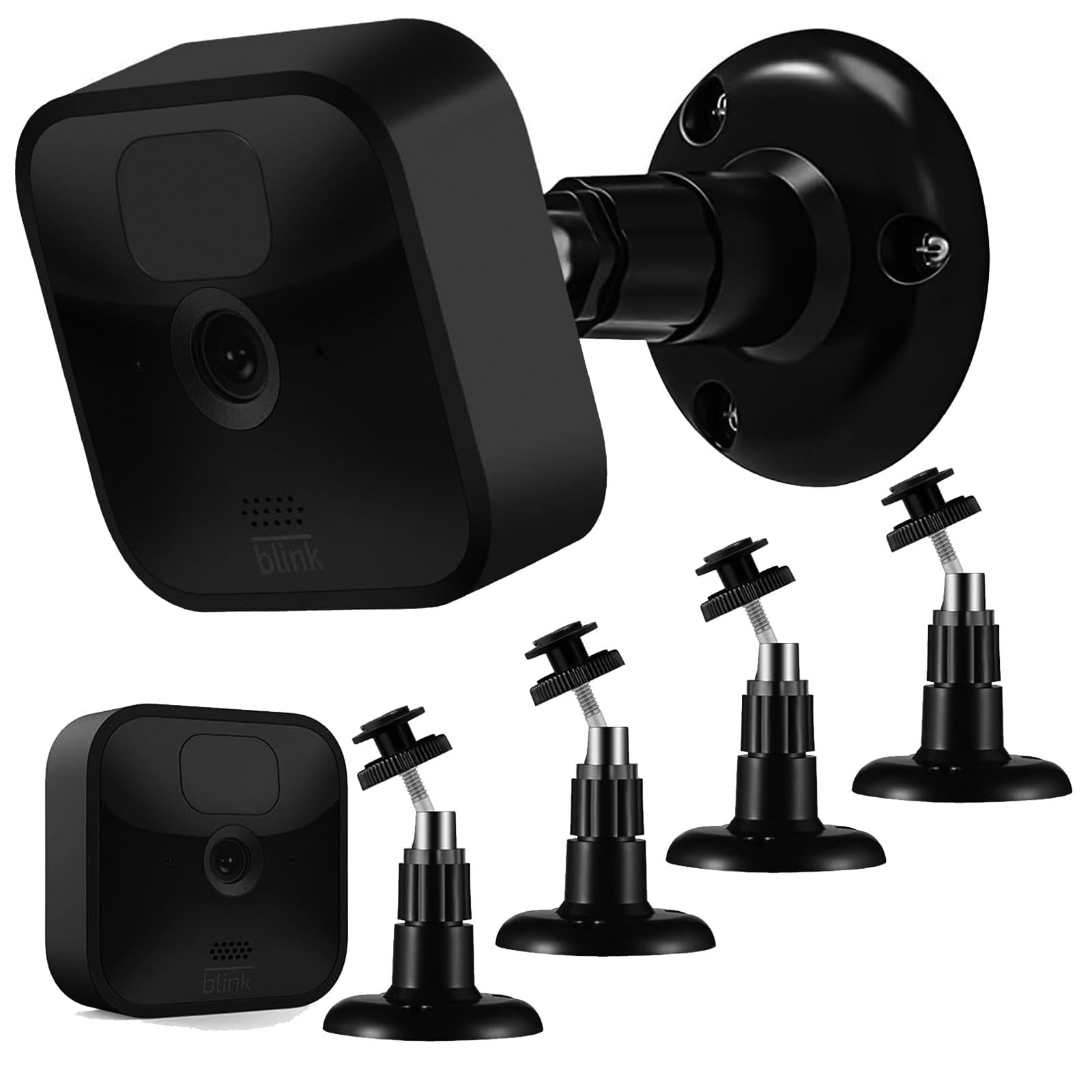 Blink Outdoor Camera Mount - 4 Pack Wall Mount for Outdoor 3 (3rd Gen)/4 (4th Gen)/Mini/XT/XT2/Indoor Camera, 360° Adjustable Bracket