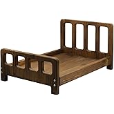 Newborn Photography Props Bed Prop Brown – Rustic Mini Wooden Bed for Baby Photography, Infant Photoshoot Posing Prop for Newborn Sessions