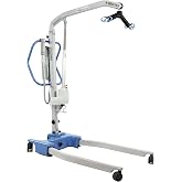 Joerns Hoyer Advance Electric Portable Patient Lift - Foldable Lightweight 70 lbs, 340 lb Capacity, Battery Powered for Home Care, Nursing &amp; Professional Use- E340