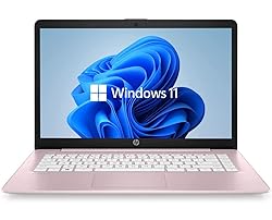 HP 14" HD Laptop, Windows 11, Intel Celeron