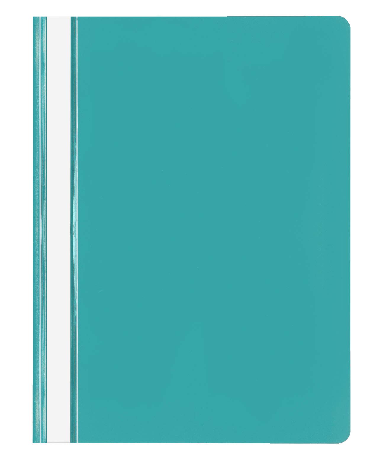 VELOFLEX 4748042 Flat File DIN A4 Polypropylene Transparent Cover with Labelling Strips Turquoise Pack of 20