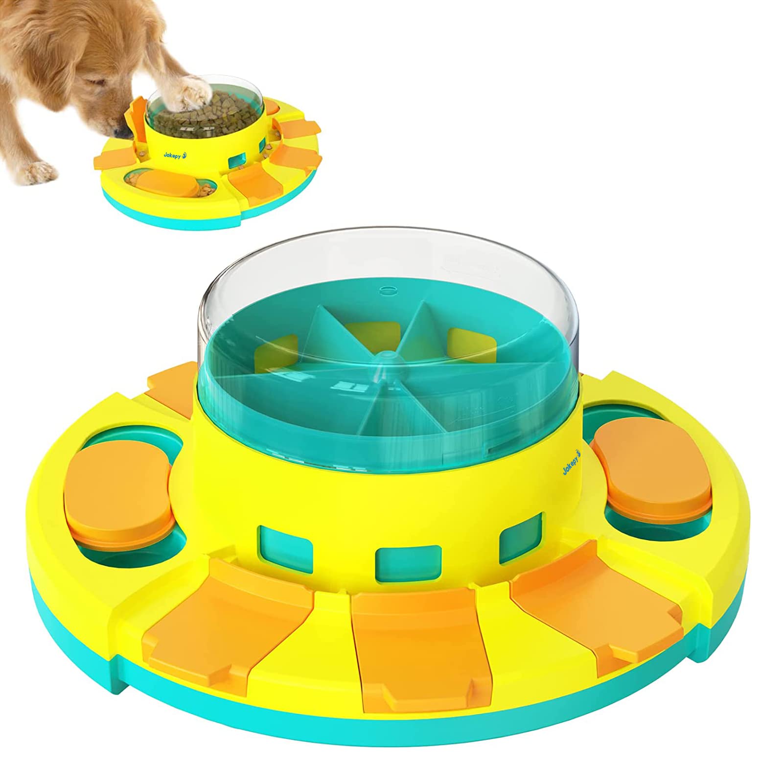 Photo 1 of Jokepy Dog Puzzle Toys for Dog Boredom and Mentally Stimulating, Interactive Slow Food Feeder Dispenser, Professional Level 2 in 1 for Large/Medium/Small Dog
