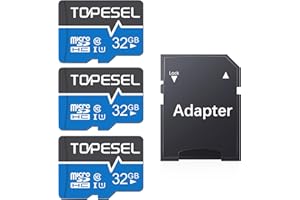 TOPESEL 32GB Micro SD Card, 3Pack Mini TF Card Micro SD Card SDHC UHS-I 32GB Memory Card, Ultra High Speed TF Card, C10, U1, 