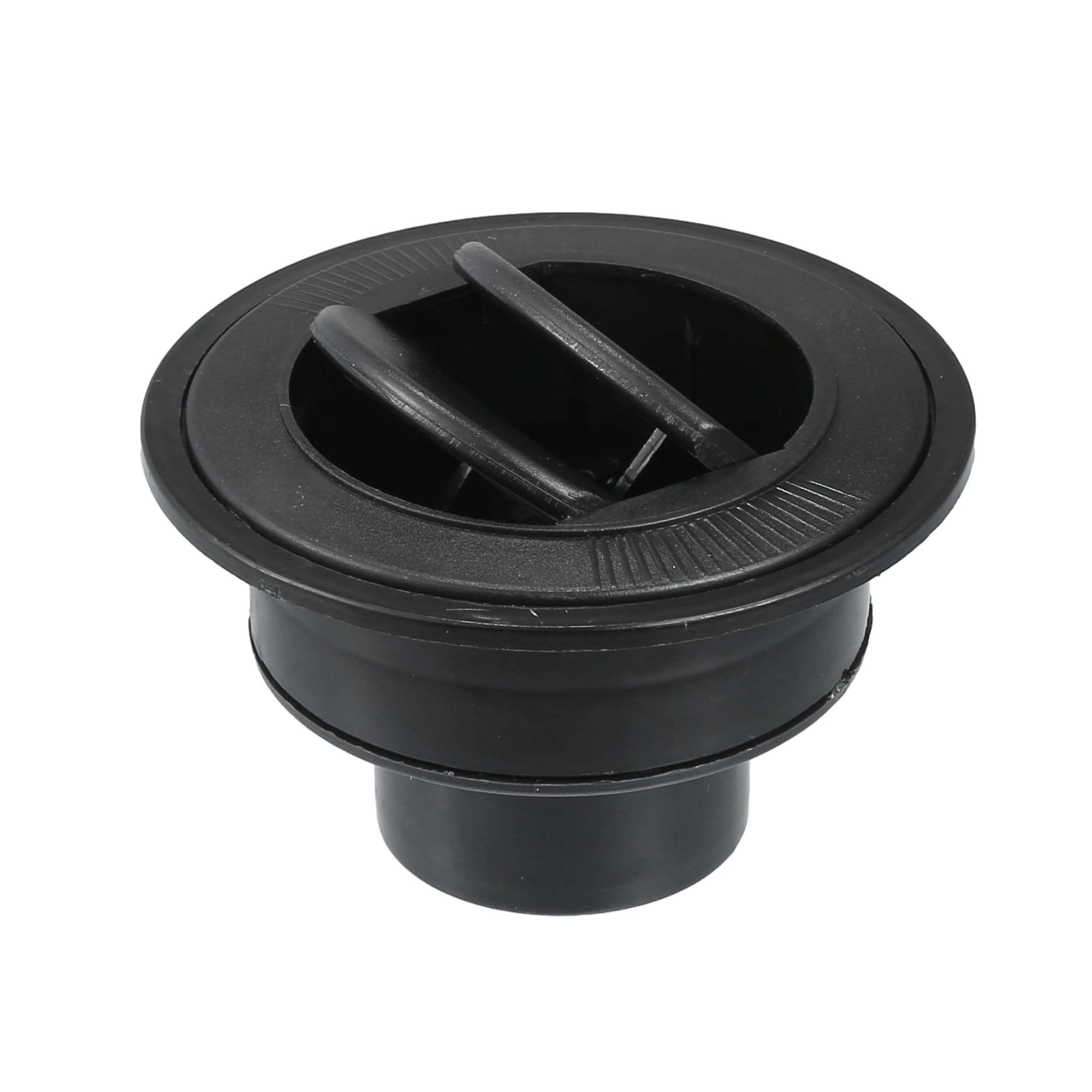 X AUTOHAUX 100mm 75mm Round Black AC Air Condition Vent Outlet Universal for RV Bus Boat Yacht Caravan