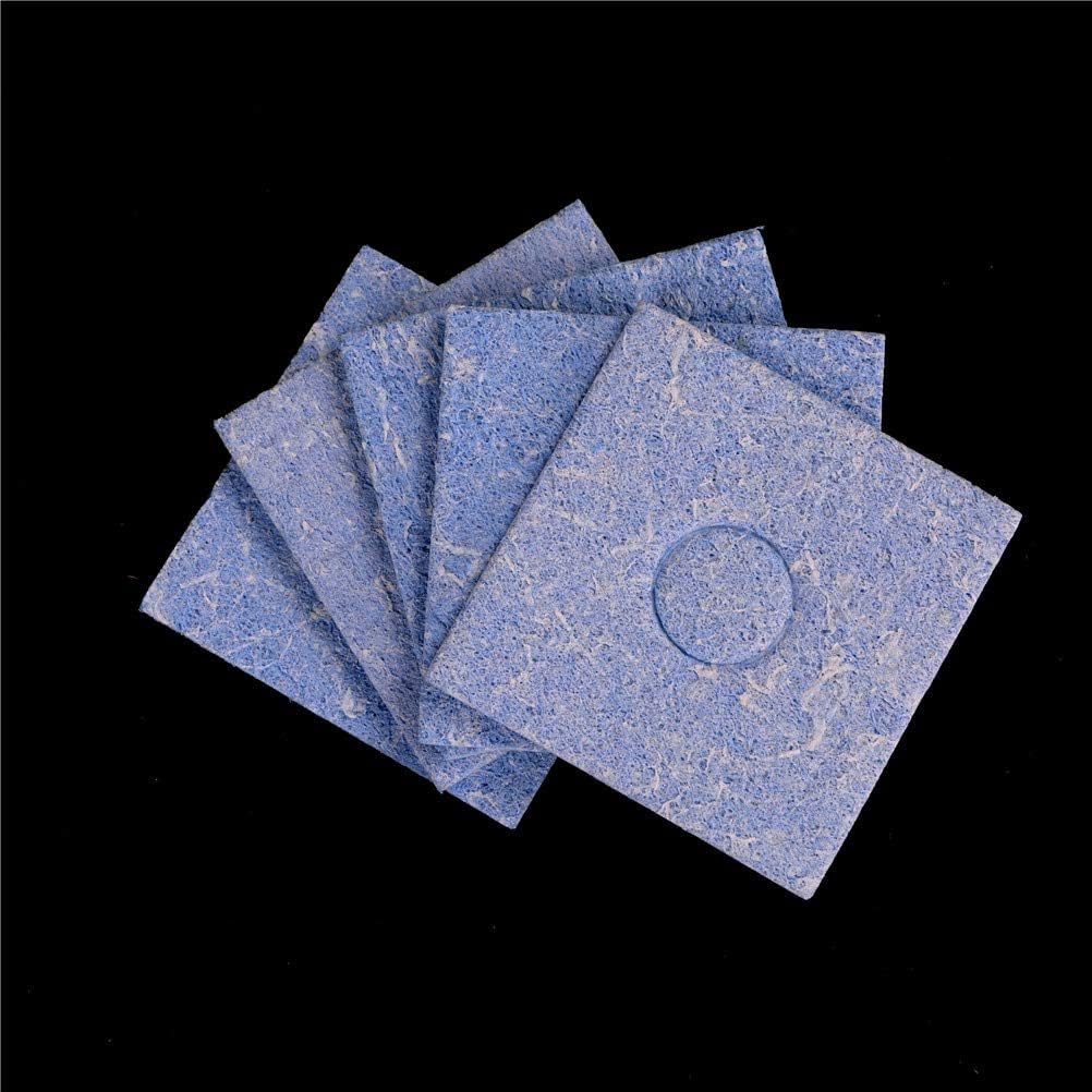 Tool Parts 5Pc x Solder Iron Tip Cleaning Sponge Pads Size