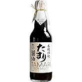 YAMASAN KYOTO UJI Japanese Premium Tamari Soy Sauce, Aged for 2 Years in Wooden Barrel, Gluten-Free, Rich Umami, Intense and Full-Bodied, For Steaks, Sushi and Much More, No MSG, 360mL(12.1floz)