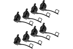 CATIEBYE 8pcs Black Double-Layer Explosion-Proof Zipper Pulls for Luggage Suitcases Backpacks – Lockable,