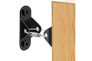 Makonus Furniture Anchors Anti Tip Furniture Straps for Baby Proofing, Secure 400lbs Tension Earthquake Resistant Furniture Safety Straps to Wall Prevent Falling Bookshelf Wall Anchor (6 Pack)